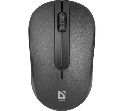 Мышь Defender Hit MM-495 черный оптическая (1600dpi) беспроводная USB для ноутбука (2but)