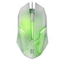 Мышь Defender Cyber MB-560L белый оптическая (1200dpi) USB для ноутбука (2but)