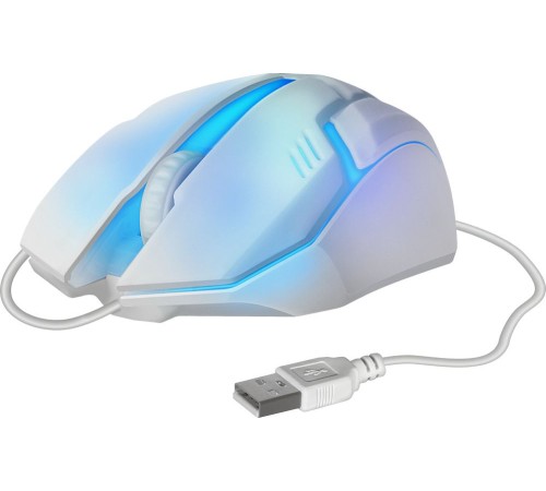 Мышь Defender Cyber MB-560L белый оптическая (1200dpi) USB для ноутбука (2but)