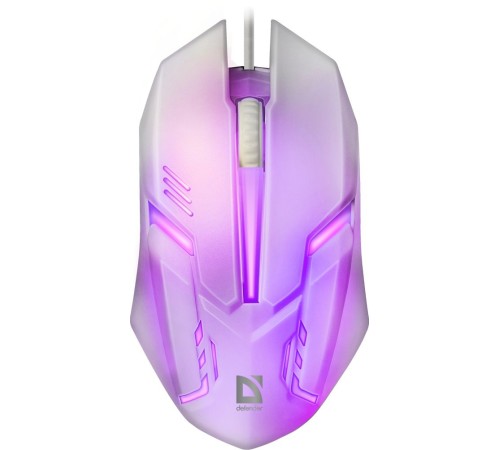 Мышь Defender Cyber MB-560L белый оптическая (1200dpi) USB для ноутбука (2but)