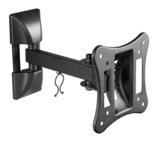 Кронштейн для телевизора Ultramounts UM 891 черный 13"-27" макс.15кг настенный поворотно-выдвижной и наклонный