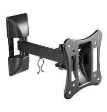 Кронштейн для телевизора Ultramounts UM 891 черный 13"-27" макс.15кг настенный поворотно-выдвижной и наклонный
