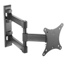 Кронштейн для телевизора Ultramounts UM 893 черный 13"-27" макс.20кг настенный поворотно-выдвижной и наклонный