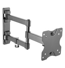 Кронштейн для телевизора Ultramounts UM 894 черный 13"-27" макс.20кг настенный поворотно-выдвижной и наклонный