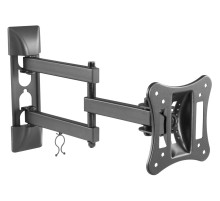 Кронштейн для телевизора Ultramounts UM 895 черный 13"-27" макс.15кг настенный поворотно-выдвижной и наклонный
