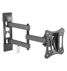 Кронштейн для телевизора Ultramounts UM 895 черный 13"-27" макс.15кг настенный поворотно-выдвижной и наклонный