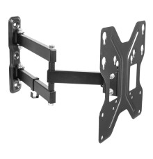 Кронштейн для телевизора Ultramounts UM 900 черный 23"-43" макс.30кг настенный поворотно-выдвижной и наклонный
