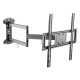 Кронштейн для телевизора Ultramounts UM 906 черный 32"-55" макс.35кг настенный поворотно-выдвижной и наклонный