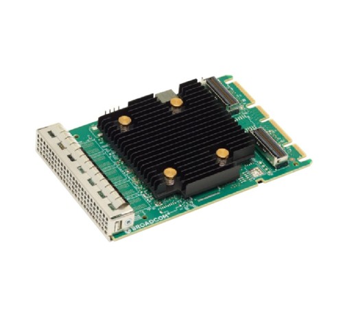 HBA-адаптер Broadcom SAS 9502-16i SGL () OCP 3.0, PCIe v4 x8, Tri-Mode SAS/SATA/NVMe 12G HBA, 16port(2*int SFF8654), 3816 IOC, SGL {5} (007493) HBA-адаптер Broadcom SAS 9502-16i SGL () OCP 3.0, PCIe v4 x8, Tri-Mode SAS/SATA/NVMe 12G HBA, 16port(2*int SFF8654), 3816 IOC, SGL {5} (007493)