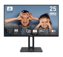 Монитор MSI PRO MP251P 24.5" 16:9 FHD(1920x1080) IPS Flat,1ms(MPRT),1300:1,100M:1,300nit,178/178,HDMI 1.4,VGA(D-Sub),Speaker,Tilt,Swivel,Height,Pivot,VESA,100Hz,Black,1y war-ty (9S6-3PC29M-033)