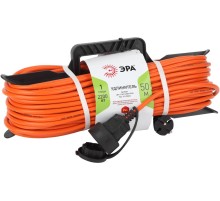 Удлинитель силовой Эра UFx-1-2x1.5-50m-IP44 (Б0046823) 2x1.5кв.мм 1розет. 50м ПВС 10A без катушки оранжевый