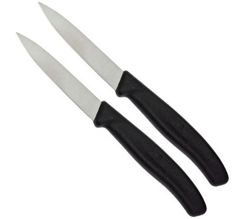 Набор ножей кухон. Victorinox Swiss Classic (6.7603.B) компл.:2шт черный блистер Набор ножей кухон. Victorinox Swiss Classic (6.7603.B) компл.:2шт черный блистер