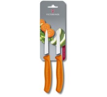 Набор ножей кухон. Victorinox Swiss Classic (6.7606.L119B) компл.:2шт оранжевый блистер