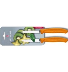 Набор ножей кухон. Victorinox Swiss Classic (6.7636.L119B) компл.:2шт оранжевый блистер