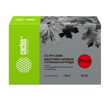 Картридж струйный Cactus CS-PFI120BK черный (130мл) для Canon imagePROGRAF TM-200/TM-205/TM-300/TM-305
