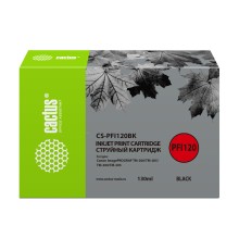 Картридж струйный Cactus CS-PFI120BK черный (130мл) для Canon imagePROGRAF TM-200/TM-205/TM-300/TM-305