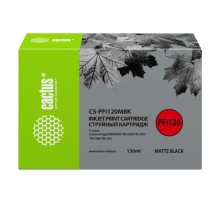 Картридж струйный Cactus CS-PFI120MBK черный матовый (130мл) для Canon imagePROGRAF TM-200/TM-205/TM-300/TM-305