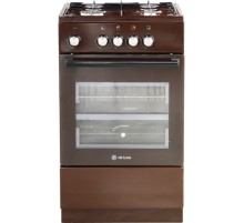 Плита Газовая De Luxe 5040.48г (щ)-014 коричневый (без крышки) реш.эмаль