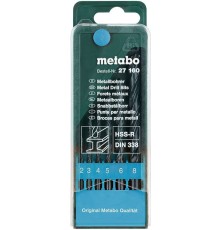 Набор сверл Metabo 627160000 по металлу (6пред.) для дрелей