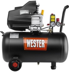 Компрессор поршневой Wester 631634 масляный 190л/мин 50л 1500Вт черный