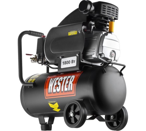 Компрессор поршневой Wester WK1800/24C масляный 208л/мин 24л 1800Вт черный Компрессор поршневой Wester WK1800/24C масляный 208л/мин 24л 1800Вт черный