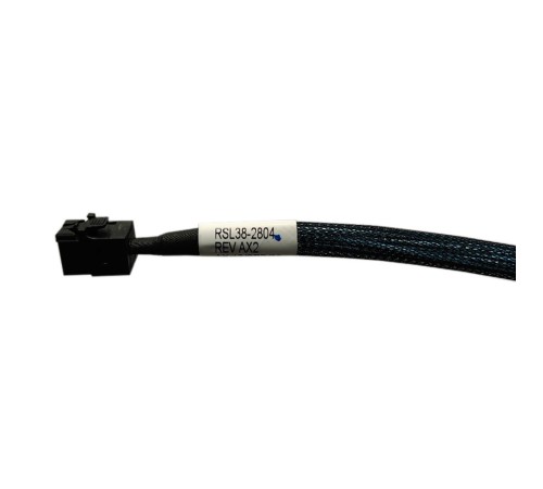 Кабель Amphenol RSL38-2804 Slimline SASx4 (SFF8654) -to- HD MiniSAS x4 (SFF8643) 80cm Кабель Amphenol RSL38-2804 Slimline SASx4 (SFF8654) -to- HD MiniSAS x4 (SFF8643) 80cm