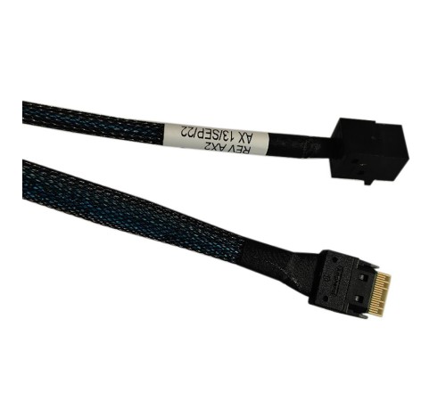 Кабель Amphenol RSL38-2804 Slimline SASx4 (SFF8654) -to- HD MiniSAS x4 (SFF8643) 80cm Кабель Amphenol RSL38-2804 Slimline SASx4 (SFF8654) -to- HD MiniSAS x4 (SFF8643) 80cm