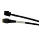Кабель Amphenol RSL38-1067 Slimline SASx4 (SFF8654) -to- HD MiniSAS x4 (SFF8643) 100cm