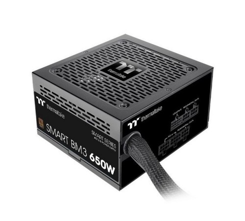 Блок питания Thermaltake Smart BM3 650 /Semi Modular/Non Light/Full Range/Analog/80 Plus Bronze/EU/JP Main CAP/All Flat Cables/Gen 5