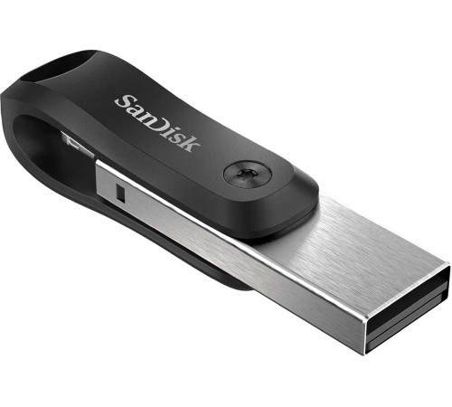 Флеш Диск Sandisk 128Gb iXpand Go SDIX60N-128G-GN6NE USB3.0 черный/серебристый