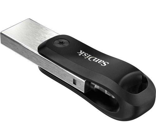 Флеш Диск Sandisk 128Gb iXpand Go SDIX60N-128G-GN6NE USB3.0 черный/серебристый