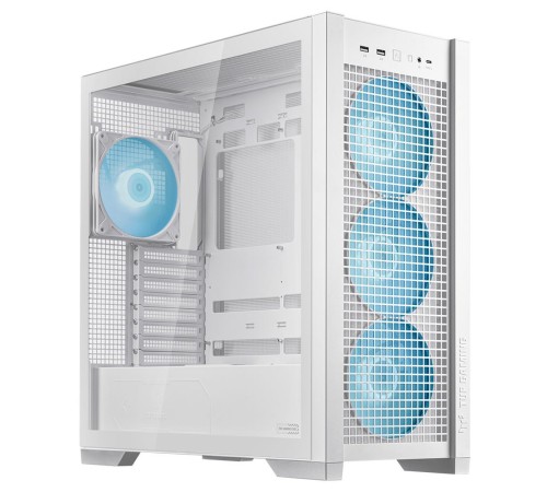 Корпус ASUS TUF GAMING GT302 TG ARGB WHITE/ GT302/ARGB FANS/WHT (90DC00I3-B19000)