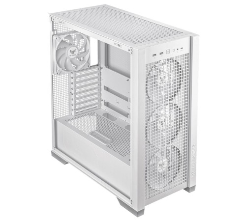 Корпус ASUS TUF GAMING GT302 TG ARGB WHITE/ GT302/ARGB FANS/WHT (90DC00I3-B19000)