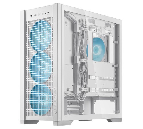 Корпус ASUS TUF GAMING GT302 TG ARGB WHITE/ GT302/ARGB FANS/WHT (90DC00I3-B19000)