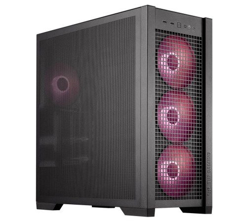Корпус ASUS TUF GAMING GT302 TG ARGB BLACK (90DC00I0-B19000) GT302/ARGB FANS/BLK
