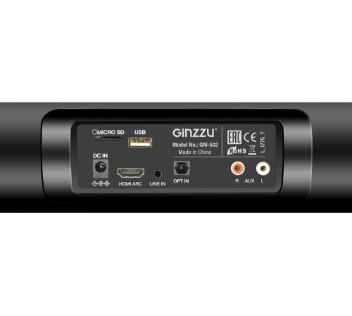 Саундбар Ginzzu GM-502 2.1 30Вт+30Вт черный