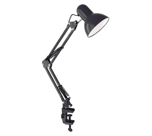 Светильник Ultraflash UF-312P С02 (12895) настольный на струбцине E27 черный 60Вт