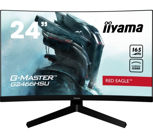 Монитор Iiyama 23.6" Red Eagle G2466HSU-B1 черный VA LED 1ms 16:9 HDMI M/M матовая 250cd 178гр/178гр 1920x1080 DisplayPort FHD 3.7кг
