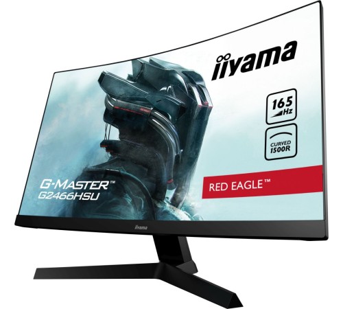 Монитор Iiyama 23.6" Red Eagle G2466HSU-B1 черный VA LED 1ms 16:9 HDMI M/M матовая 250cd 178гр/178гр 1920x1080 DisplayPort FHD 3.7кг
