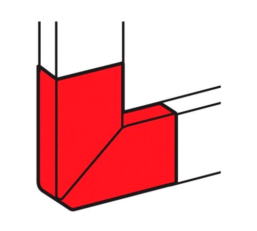 Угол плоский для короба 80x50мм 90 Legrand 010767 белый