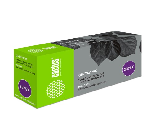 Картридж лазерный Cactus CS-TN2375X TN-2375 черный (5200стр.) для Brother DCP L2500/L2520/L2540/L2560