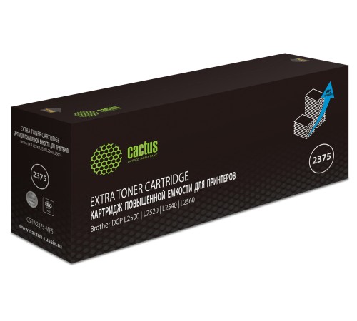 Картридж лазерный Cactus CS-TN2375-MPS TN-2375X черный (10400стр.) для Brother DCP L2500/L2520/L2540/L2560