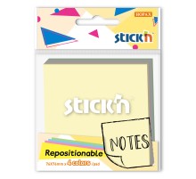 Блок самоклеящийся бумажный Stick`n 27082 76x76мм 80лист. 70г/м2 пастель ассорти 4цв.в упак.