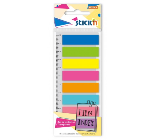 Закладки самокл. пластиковые Stick`n 27086 45x12мм 8цв.в упак. 10лист Закладки самокл. пластиковые Stick`n 27086 45x12мм 8цв.в упак. 10лист