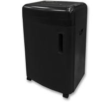 Шредер Office Kit S180 (0,8х1) черный (секр.P-7)/фрагменты/5лист./32лтр./пл.карты/CD