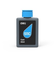 Чернила водорастворимые Deli 511C-EA1 голубой 65 мл
