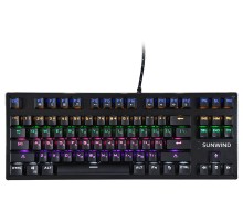 Клавиатура SunWind SW-K900G механическая черный USB Multimedia for gamer LED