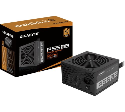 Блок питания Gigabyte ATX 550W GP-P550B 80+ bronze (24+4+4pin) APFC 120mm fan 6xSATA RTL
