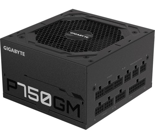 Блок питания Gigabyte ATX 750W GP-P750GM 80+ gold 24+2x(4+4) pin APFC 120mm fan 8xSATA Cab Manag RTL
