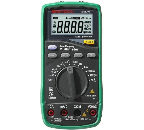Мультиметр Mastech MS8209 цифровой черный/зеленый (13-2087) Мультиметр Mastech MS8209 цифровой черный/зеленый (13-2087)